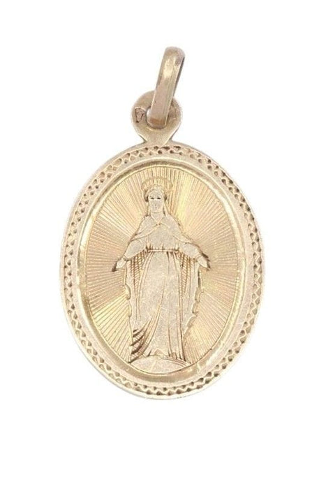 Pendentif Médaille vierge miraculeuse napoléon III or jaune 58 Facettes 092651