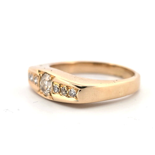 Bague 60 Bague en or jaune et diamant 58 Facettes