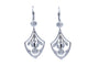 Boucles d'oreilles Boucles d'oreilles Art Nouveau en or blanc avec diamants, Hongrie, années 1930/1940 58 Facettes 9850