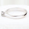 Bague 55 Bague solitaire classique en or blanc 18 carats avec diamant taille brillant 58 Facettes 135024M
