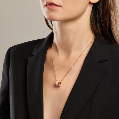 BULGARI - Collier B.Zero1 or rose diamants 58 Facettes
