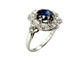 Bague 50 Bague Belle Époque platine, saphir et diamants 58 Facettes