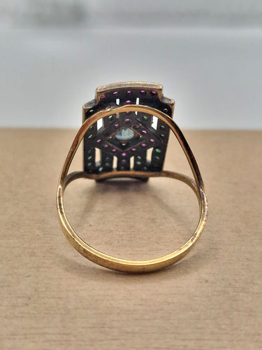 Bague 61 Bague ancienne en or jaune d'Italie, années 1940 58 Facettes