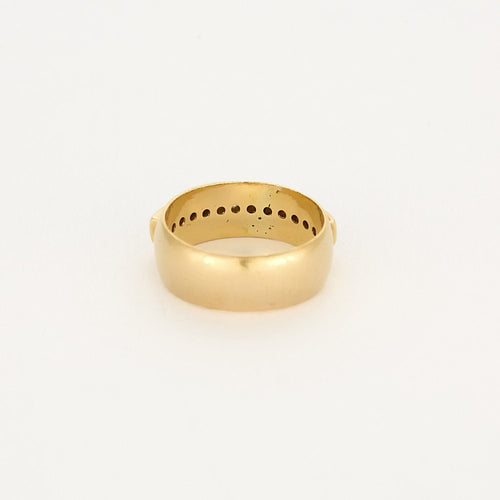 Bague 56 Bague jonc en or jaune 18K diamants 58 Facettes ALE42765