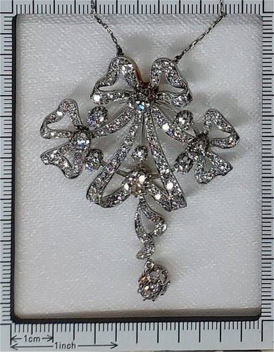 Collier Belle Époque Ribbon Bow: Convertible Diamond Jewel 58 Facettes 22152-0220