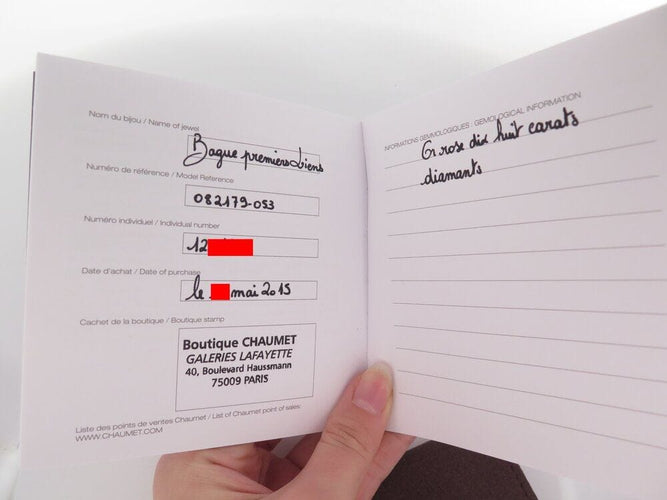 Bague 53 bague CHAUMET jeux de liens 082179 en or rose 18k diamants 0.35ct t52 58 Facettes 268402