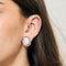Boucles d'oreilles Boucles d'oreilles clips en or et camée 58 Facettes