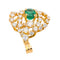 Pendentif Pendentif Or jaune Emeraude, Diamant 58 Facettes 3944482CN