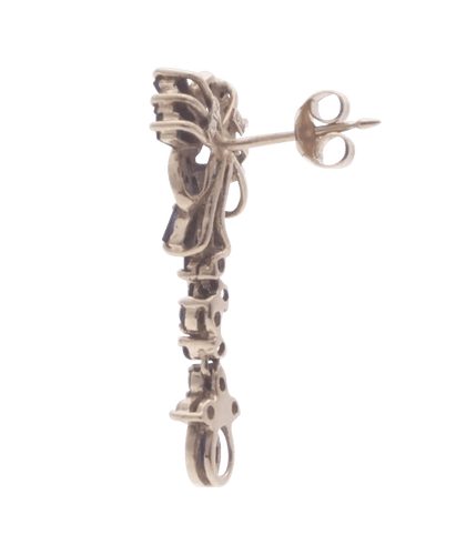 Earrings Dangling earrings Blue Seahorse 18K Yellow Gold Sapphire Diamond 58 Facettes BO210103/BLUEHIPPOCAMPE