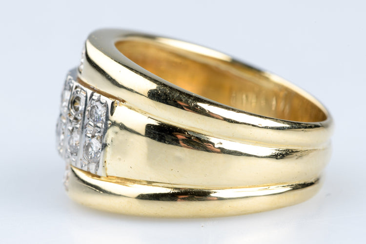 Bague 56 Bague or jaune diamants 58 Facettes BGDCC1156-107