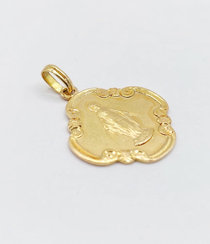 Pendentif Médaille religieuse or jaune 58 Facettes A05519
