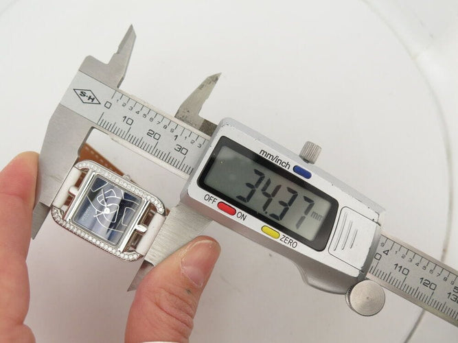 Montre montre HERMES cape cod cc1.330 diamant chaine d'ancre bracelet blanc boite 58 Facettes 267772