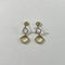 Boucles d’oreilles longues or jaune diamants 58 Facettes
