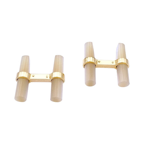Boutons de manchette Boutons de manchette Cartier or jaune, bâtonnets interchangeables. 58 Facettes 33091