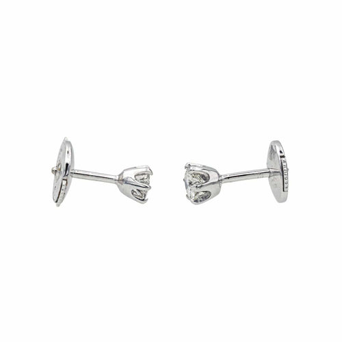 Boucles d'oreilles Boucles d'oreilles  Puces Or blanc Diamant 58 Facettes 1653923CN
