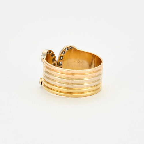 Bague 58 CARTIER – Bague Double C Diamants 58 Facettes