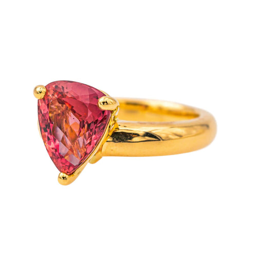 Bague 49 Bague  Or jaune Tourmaline 58 Facettes 4377138RV