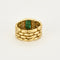 Bague Bague en or jaune, émeraude et diamants 58 Facettes B240805