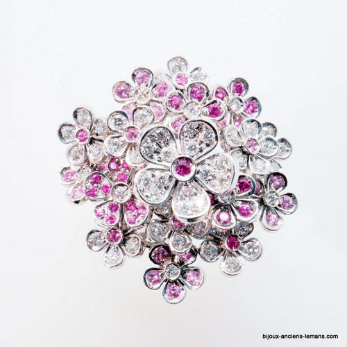 Bague Bague joaillerie saphir rose - ref 4402 58 Facettes 4402