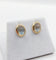 Boucles d'oreilles Puces d'oreilles vintage or jaune cabochons pierres de lunes 58 Facettes A05689