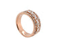 Bague 55 Bague En Or Rose et Diamants 58 Facettes