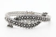 Bracelet Bracelet rigide torsadé diamants or gris 58 Facettes