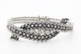 Bracelet BRACELET RIGIDE TORSADE DIAMANTS EN OR GRIS 18K 58 Facettes