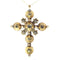 Pendentif Opulence des années 1720 : dévoilement d'une croix de diamant géorgienne 58 Facettes 20237-0121