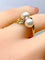 Bague 51 Bague en or jaune perles et rubis 58 Facettes AB648