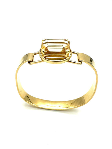 Bracelet Bracelet vintage en or jaune 18K et citrine 58 Facettes