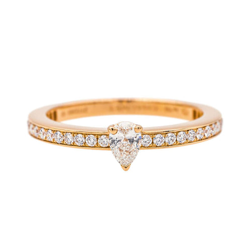 Bague 53 Chaumet  Bague  Solitaire Josephine éclat d'éternité  Or rose Diamant 58 Facettes 4166984RV