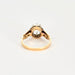 Bague 48 Solitaire or deux tons et diamants 58 Facettes GU128