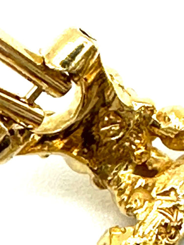 Boucles d'oreilles GILBERT ALBERT. Clips d'oreilles or jaune 18K et billes interchangeables 58 Facettes