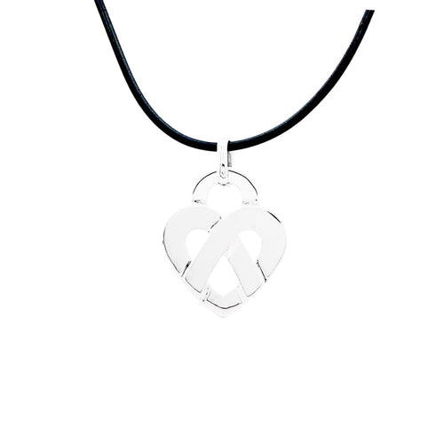 Pendentif Pendentif Poiray, "Coeur Entrelacé", or blanc. 58 Facettes 35311