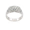 Bague 52 Bague en or blanc avec pavé de diamants 58 Facettes 50303