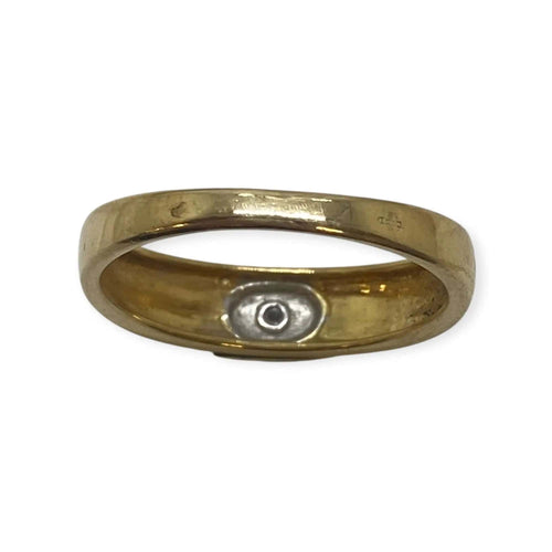 Bague 63 Bague deux ors en or blanc et or jaune 750 avec diamant 58 Facettes 330088312