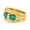 Bague 54 Bague Or jaune Emeraude, Diamant 58 Facettes 4354721CN