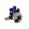 Bague 55 Bague or jaune, saphirs, diamants 58 Facettes