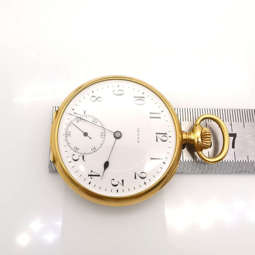 Montre INVAR - montre à gousset or 58 Facettes