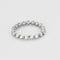 Bague 53 Bague souple en or gris et diamants 58 Facettes JRW0024-53