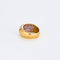 Bague 54 Bague jonc or jaune, rubis, diamants fleurs 58 Facettes