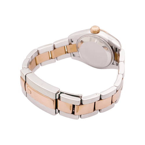 Montre Montre Rolex, "Oyster Perpetual Datejust", or rose, acier, diamants. 58 Facettes 34328