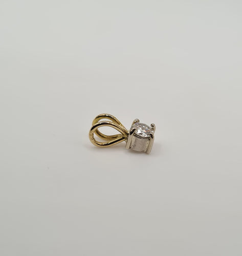 Pendentif Pendentif or jaune diamant 0.25ct 58 Facettes