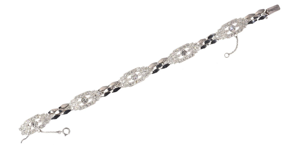Bracelet Glamour Vintage : Un hommage diamantaire aux années 50 58 Facettes 20302-0012
