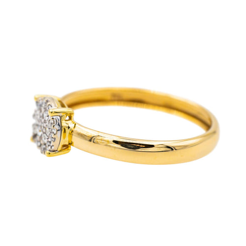 Bague 55.5 Bague Or jaune, Or blanc Diamant 58 Facettes 3789767CN