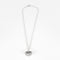 Collier Chaîne en or blanc et pendentif coeur diamants 58 Facettes ARL0760