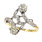Vintage Belle Epoque diamond Toi & Moi engagement ring 