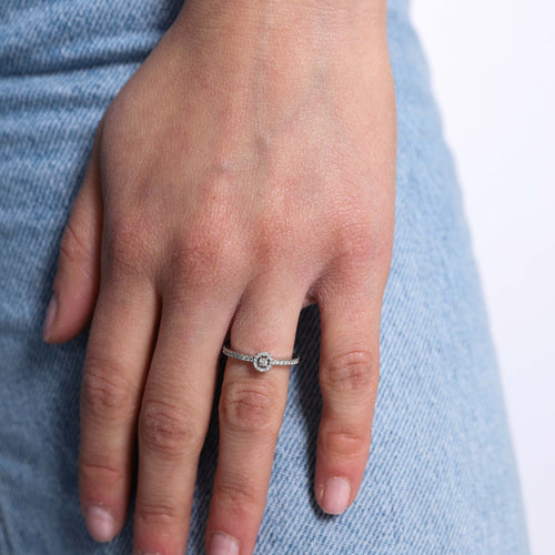 Bague 48 MESSIKA - Bague Or blanc 58 Facettes 100227