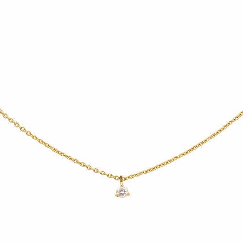 Collier Collier Solitaire Or jaune Diamant 58 Facettes 4166996RV
