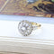 Bague 61 Bague vintage en or jaune et blanc avec diamants 58 Facettes 130006